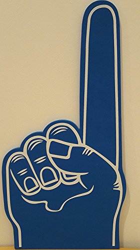 Palmera estampado giant espuma de EVA guante puntiagudo dedo - Azul, 45cm