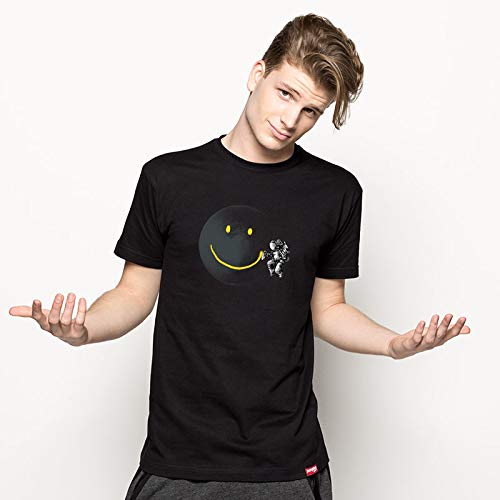 Pampling Make a Smile - Astronauta en el Espacio, Camiseta Hombre, Nero, L