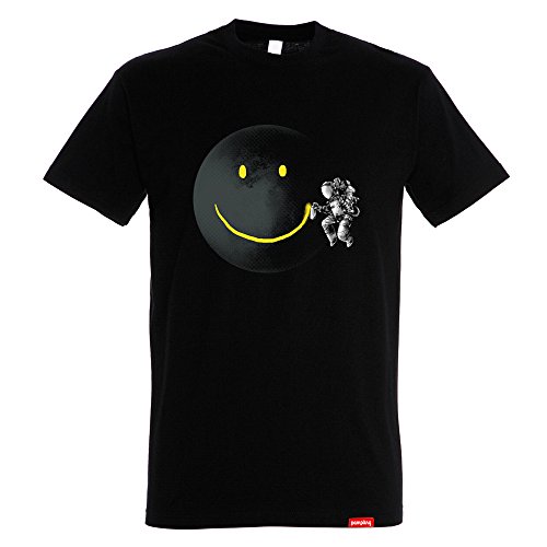Pampling Make a Smile - Astronauta en el Espacio, Camiseta Hombre, Nero, L