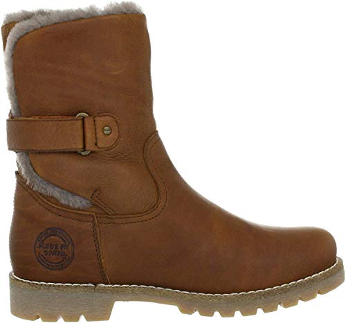 Panama Jack Felia Igloo, Botas Estilo Motero para Mujer, Marrón (Cuero B4), 37 EU