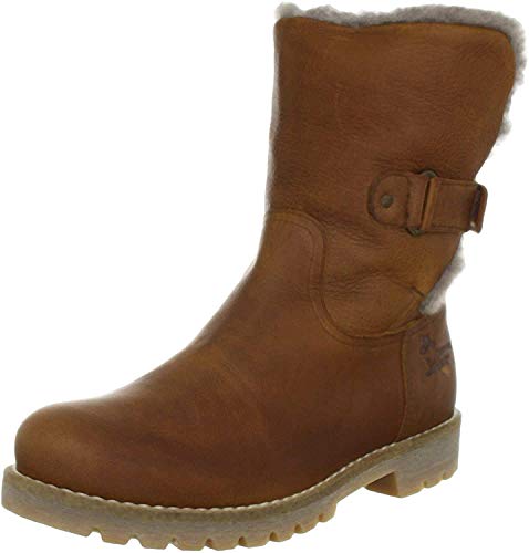 Panama Jack Felia Igloo, Botas Estilo Motero para Mujer, Marrón (Cuero B4), 37 EU