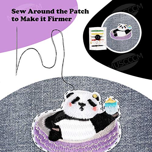 Panda Parche 14 estilos Parche Panda Bordado DIY Coser para Ropa T-Shirt Jeans Ropa Bolsas
