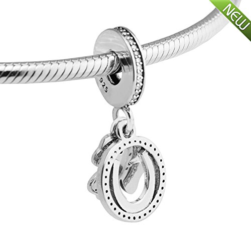 PANDOCCI 2017 granos de buena suerte de primavera se adapta a pulseras de Pandora plata de ley 925 claro afortunado día claro CZ cuelgan encanto joyas DIY