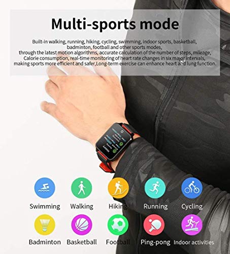 Pantalla a color Rastreador de actividad física Rastreador de actividad Reloj Frecuencia cardíaca, Monitor de sueño Reloj IP68 Podómetro a prueba de agua Modos multideportivos Muñequera deportiva