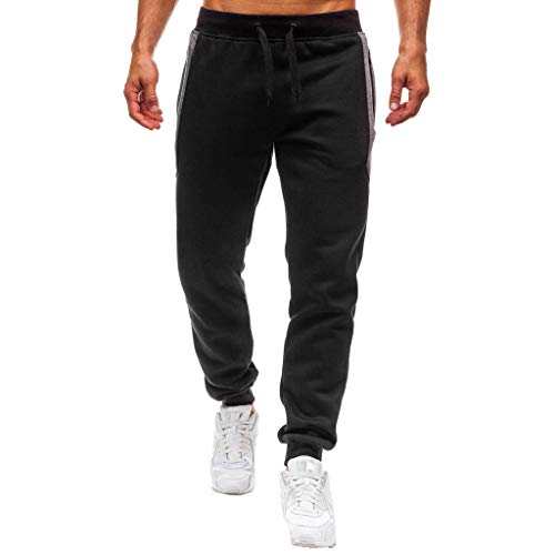 Pantalón para Hombre Casual Jogging Algodón Pantalones de chándal Sueltos Ocasionales Hombre Pantalones Largos Deportivos Jogger Casuales Primavera y Verano