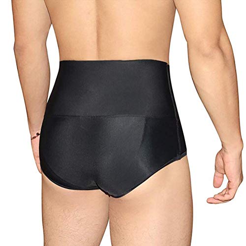 Pantalones Boxer adelgaza la aptitud de la gimnasia de los hombres adelgaza Fajas Faja de cintura alta talladora del cuerpo de las bragas Butt Lifter Abdomen compresión de los hombres de ( Size : XL )