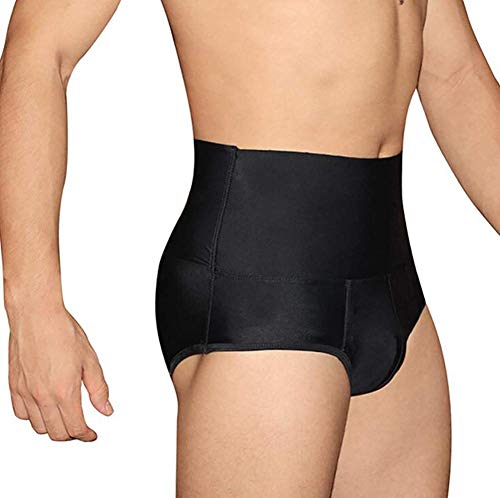 Pantalones Boxer adelgaza la aptitud de la gimnasia de los hombres adelgaza Fajas Faja de cintura alta talladora del cuerpo de las bragas Butt Lifter Abdomen compresión de los hombres de ( Size : XL )