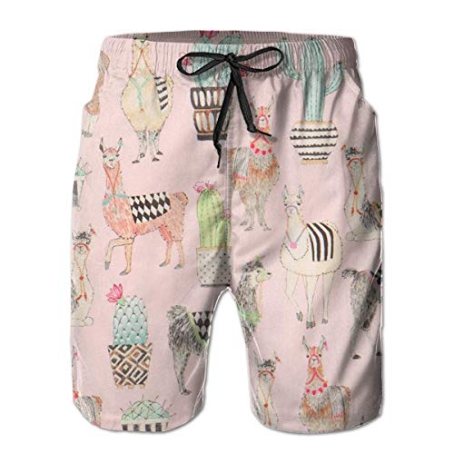 Pantalones Cortos de Playa con Estampado 3D, bañador de Bolsillo Lateral, Pantalones Cortos de Surf de Verano M