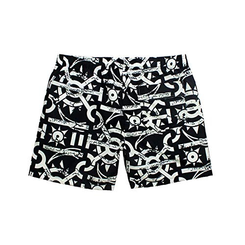 Pantalones Cortos de Playa para Hombres Pantalones Mar Alquiler de vacaciones Boxer Bañador suelta playa de secado rápido de los hombres de los troncos de natación de gran tamaño Pantalones cortos de