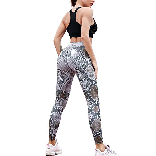 Pantalones Deportivos Mujer, Morbuy Cómodos Mallas Leggings Elásticos Polainas para Cintura Alta Deporte Stretch Yoga Fitness Pantalón Gimnasio Medias (S,Beige)
