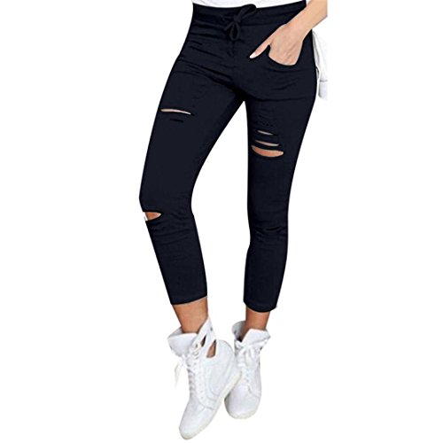 Pantalones Vaqueros Mujer Rotos Mallas Mujer Fitness Sexy Leggings Yoga Deportivos Polainas Chandal Push up Mujer Deportes