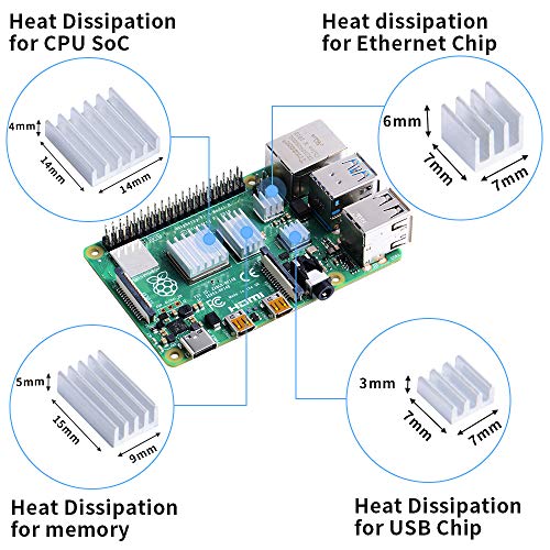 para Raspberry Pi 4 Model B,Raspberry Pi 3 B + Caja con Ventilador de refrigeración y disipador de Calor, Caja de acrílico de 4 Capas Caja apilable Cluster Caja para Raspberry Pi 3/2 Modelo B