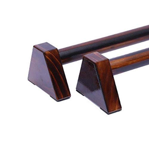 Parallettes de madera, barras de madera en forma de H, estilo ruso, soporte elástico para calistenia, barras personalizadas de madera flexiones, Hombre, 50 cm., 50cm