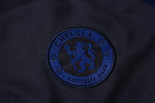 PARTAS Mens 2 Piezas Establece Conjunto de fútbol Chelsea chándales del Equipo del Club Que Entrena al Uniforme de Manga Larga Traje Traje Chelsea Competencia (Size : M)