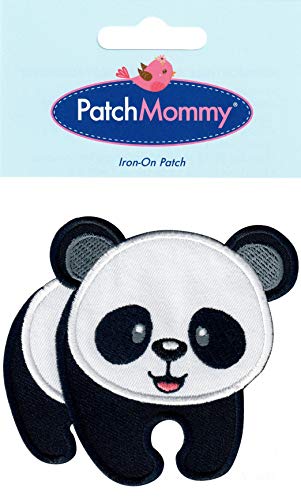 PatchMommy Panda Parche Termoadhesivo Parche Bordado para Ropa - Parches Infantiles y Apliques para Niños