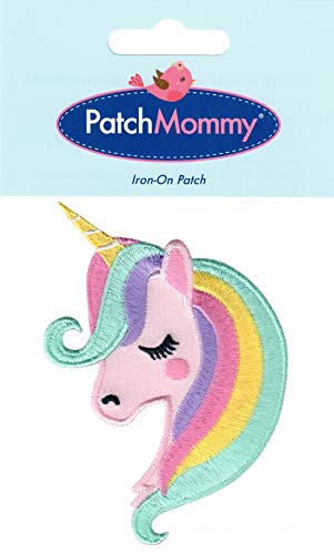 PatchMommy Unicornio Parche Termoadhesivo Parche Bordado para Ropa - Parches Infantiles y Apliques para Niños