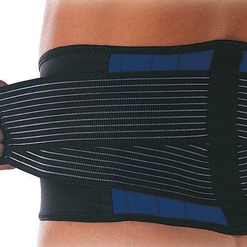 Patterson Medical - Faja lumbar de neopreno (doble agarre, tamaño mediano)