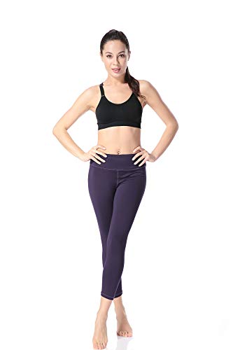 Pau1Hami1ton Leggins Mujer, Mallas Fitness Push Up Pantalones Deporte Running Yoga GP-07(Purple,M)