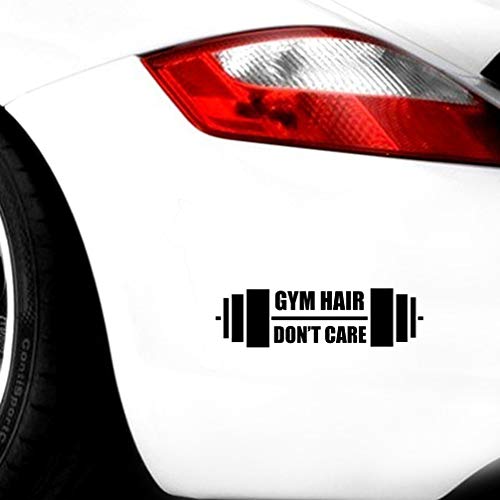 pegatinas para coche Gym Hair Don't Care Stickers Decal Window Vinyl Car Decals Car Styling Art Bumper Decorativo 10x31cm