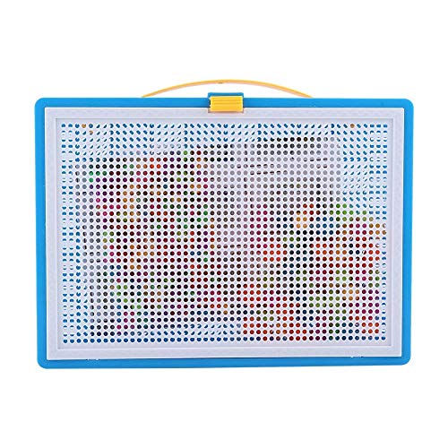 Pegboard Mushroom Nail Jigsaw Peg Puzzle Juego para Niños Niños-Aleatorio Color, 296pcs