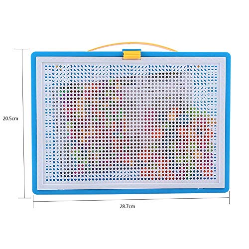 Pegboard Mushroom Nail Jigsaw Peg Puzzle Juego para Niños Niños-Aleatorio Color, 296pcs