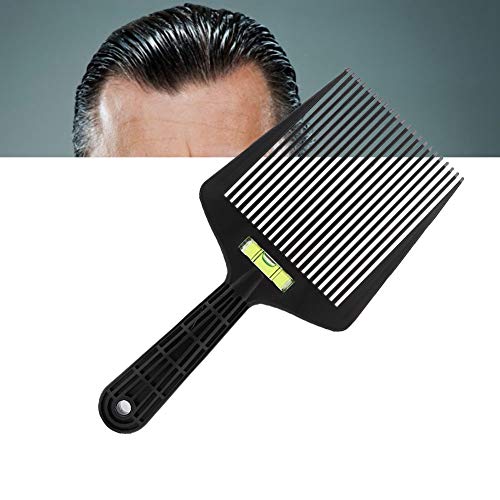 Peine de Pelo Peine de Guía Plano Superior Peine de Corte de Pelo Peine de Pelo Ancho Peine de Peinado con Sistema de Nivelación de Agua Precisa Herramienta de Peluquería