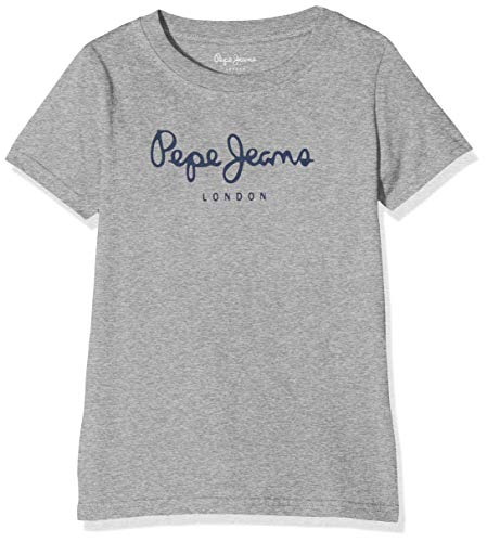 Pepe Jeans Art Camiseta, Gris (Grey Marl 933), 13-14 años (Talla del Fabricante: 14) para Niños