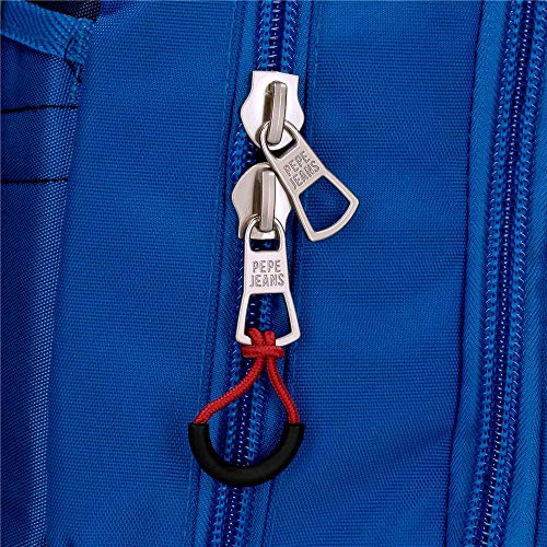 Pepe Jeans Overlap Gym Sac, Mochila Saco para Niños, Azul (549beat), 1x1x1 Centimeters (W x H x L)