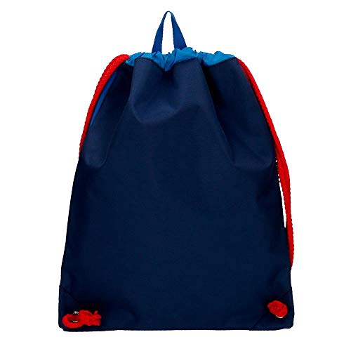 Pepe Jeans Overlap Gym Sac, Mochila Saco para Niños, Azul (549beat), 1x1x1 Centimeters (W x H x L)