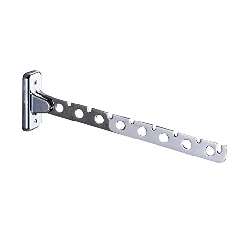 Percha plegable de pared para ropa, con soporte para brazo basculante, sistema para colgar ropa, organizador de almacenamiento de armario, As Picture Show, 8holes