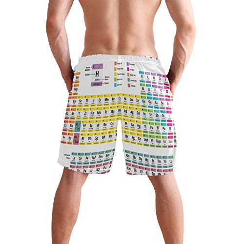 Periodic Table of Elements S - Bañador para hombre con forro de malla Color-1 M