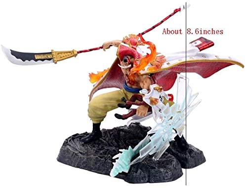 Personajes de Anime Una Pieza Retrato De Piratas: Barbablanca VS Akainu Sakazuki PVC Figure (Guerra Top) Furioso Modelo Barba Blanca Estatua XL495