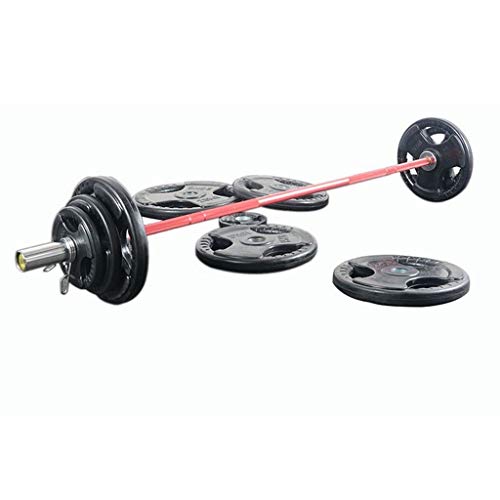 Pesas de Disco Discos de Pesas para Musculación Un par de Barbell Pesos Placas Placas de fundición de hierro de 50 mm Olímpico de goma Wrap placas centrales de peso for Gimnasio en casa Discos de Pesa