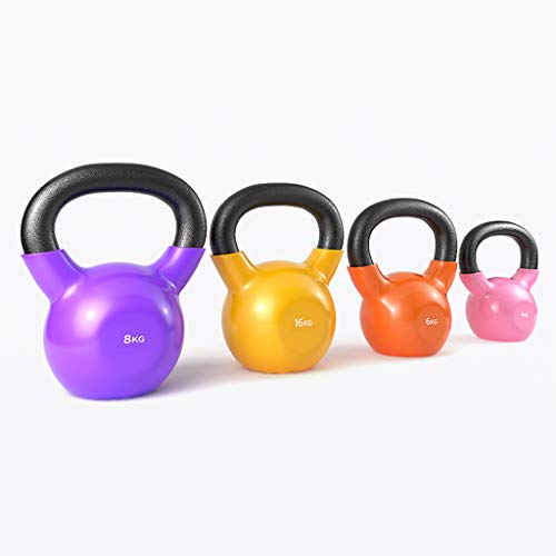 Pesas Kettlebell - 8 Tamaños Disponibles, 8.8-70.5 Libras - Recubierto para Proteger El Piso Y El Equipo, Reducción De Ruido - Pesas Libres, Núcleo, Entrenamiento con Pesas