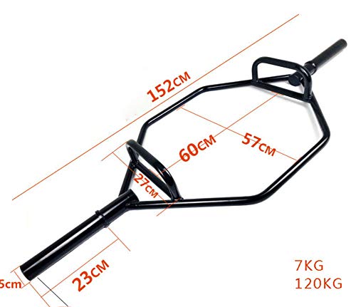Peso Muerto De Bar, Foso Olímpico Barra Hexagonal Peso Elevación Del Encogimiento Hombros Trampa Bar Bar Con Levantamiento De Pesas Olímpico Y El Culturismo, Levantamiento De Barra De Sentadillas