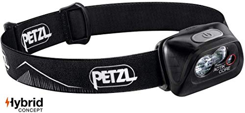 PETZL Actik Core Linterna Frontal, Unisex Adulto, Negro, Talla Única