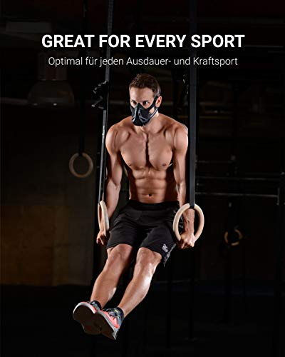 Phantom Athletics Training Mask - Aumente su Rendimiento en el Deporte - Plateado/Negro