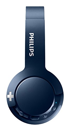 Philips SHB3075BL - Auriculares Inalambricos (con micrófono, aislantes de ruido, plegables, 12 h dereproducción) azul