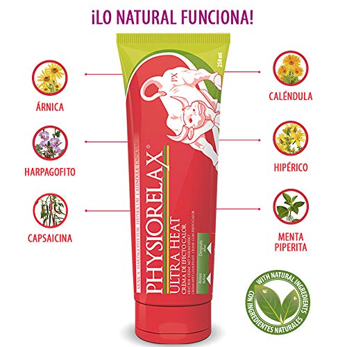 Physiorelax Ultra Heat Crema de Efecto Calor para Músculos y Ligamentos - 250 ml