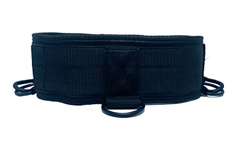 PicSil Cinturón para Pesas Musculación con Lastre, Dip Belt, para Cross Training, Fitness orientado a Profesionales Hombres y Mujeres del Fitness (Talla L- Large)