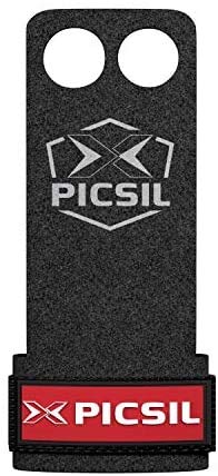 PICSIL Raven 2H Calleras para Cross Training Grips 2 Agujeros Agarre y Protector de Mano o Guantes para Gimnasia Unisex para Hombres y Mujeres en Deportes de Fitness Halterofilia (Talla M, Marrón)