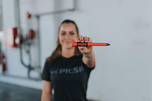 PicSil Sphinx Rope Cuerda de Saltar Ligera 28grs de Plástico Resistente y Duradero Cable Ajustable para Alta Velocidad orientada Profesionales Hombres y Mujeres del Fitness y Cross Training(Rojo)