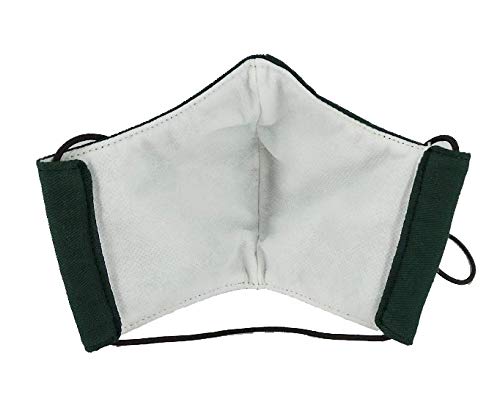 Piel Cabrera Mascarilla Lavable Reutilizable Verde con Bandera