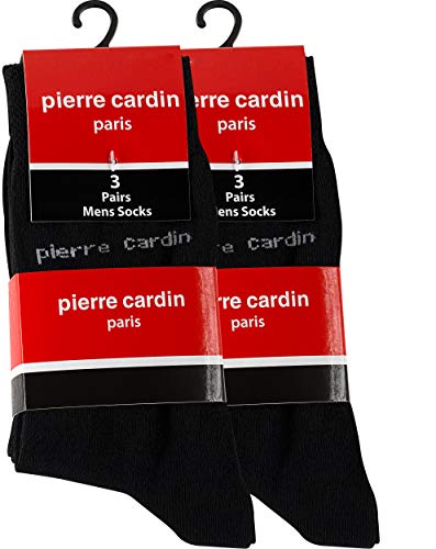 Pierre Cardin® - 6 pares de calcetines de algodón de vestir para hombre, 39-42