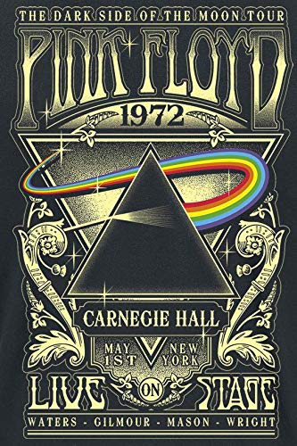 Pink Floyd Dark Side Of The Moon - Live On Stage 1972 Camiseta Negro L