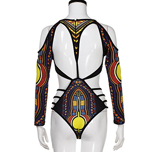 PinkLu Bikini éTnico Vintage Estampado Africano para Mujer Traje De BañO De Bikini con Estampado Africano para Mujer De Sujetador Acolchado Ropa De Playa