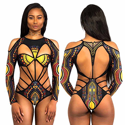 PinkLu Bikini éTnico Vintage Estampado Africano para Mujer Traje De BañO De Bikini con Estampado Africano para Mujer De Sujetador Acolchado Ropa De Playa