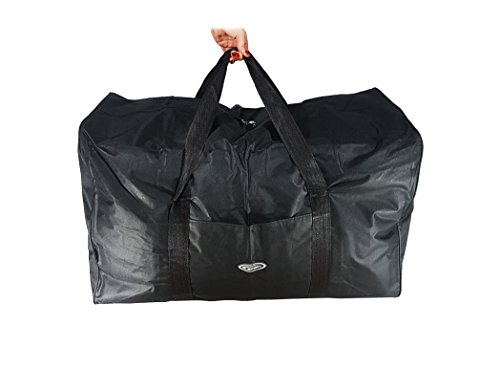 P.I.Sport N.Y. Bolsa de Deporte Grande XXL de 200 litros. Maleta Ideal para Deporte, Viaje, Camping y almacenaje. Lona Muy Resistente e Impermeable (Negro)