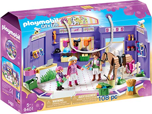 PLAYMOBIL City Life Tienda de Equitación, A partir de 5 años (9401) , color/modelo surtido