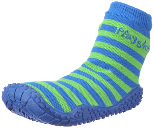 Playshoes Zapatillas de Playa con protección UV Raya, Zapatos de Agua Unisex Niños, Verde (Blau/Gruen 791), 28/29 EU